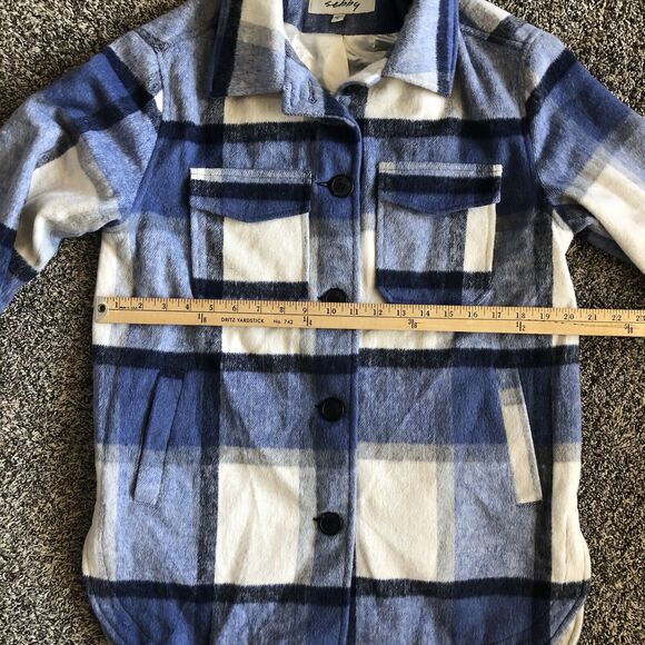 Sebby Women's Plaid Lined Oversized Jacket Size S - Picture 4 of 10